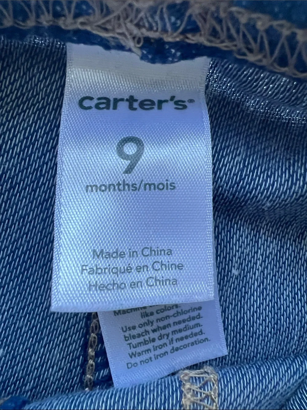 Carter's Dark Blue Denim-Look Stretch Leggings